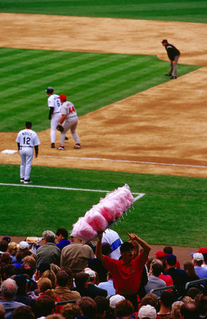 Baseball game at Safeco field baseball stadium.