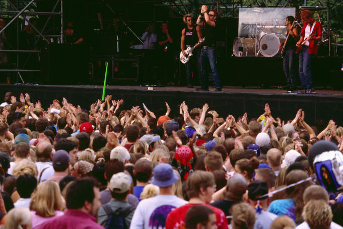 Rock concert at Seattle Center.