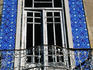 Tiled balcony.