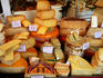 Cheeses at market in Universitas Square.