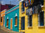 Brightly painted houses in historic centre of city.