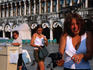 Feeding pigeons in St Mark's Square.