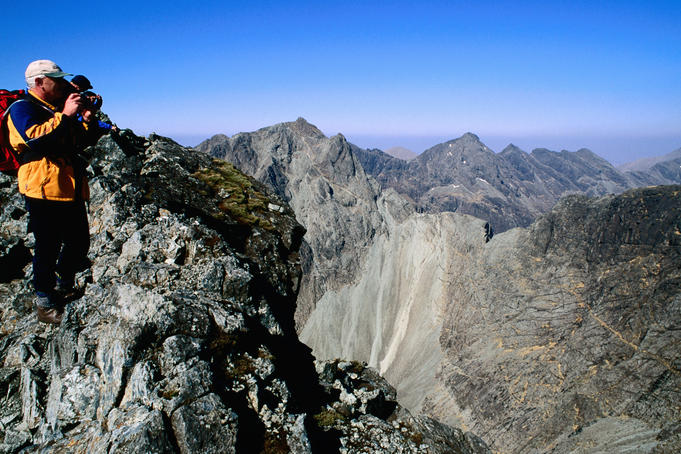 Black Cuillins Range from summit of Sgurr Alisdair.