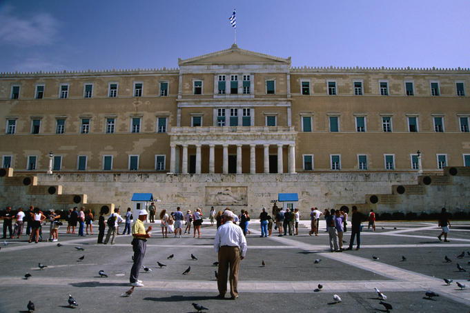 Parliament building, originally the Royal Palace, was built 1836-1842.
