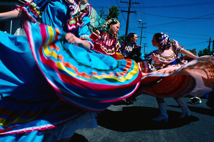 Dancers at carnival on Memorial Day Weekend.