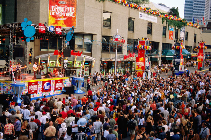 Crowd at Les Franco Folies music festival.