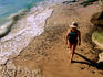 Woman on beach, Cabo Pulmo.