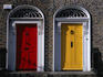 Georgian doorways near Merrion Square.