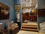 Antique furniture and art on display at Sablon Antiques Center.