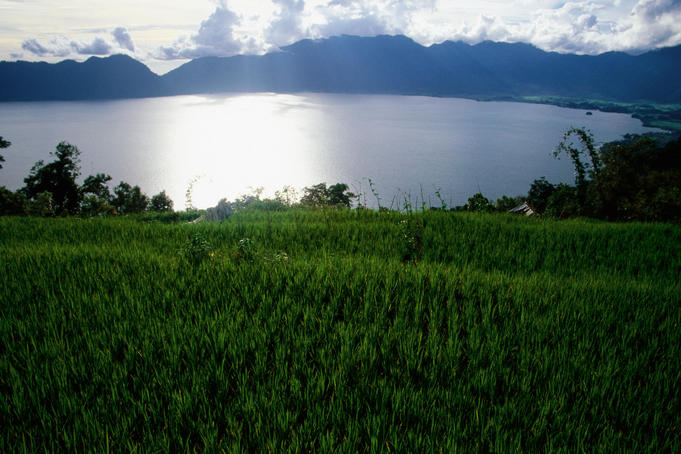 Lake Maninjau near Bukittinggi.