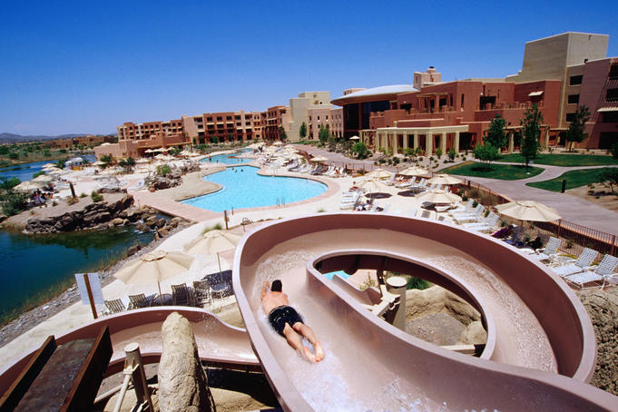 Water-slide at Wild Horse Pass Resort.