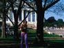 Jogger Lincoln Memorial.