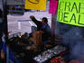 Fish market stall.