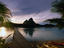 Canoes on beach, Tahiti & French Polynesia