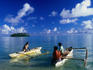 Men with canoes.