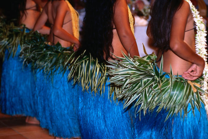 Row of dancers.