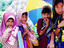 Group of girls, Kampong, Melaka