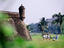 Wall and golf course, Manila