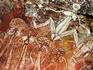 Aboriginal rock art painting at Anbangbang Gallery, Nourlangie Rock.