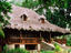 Thatched roof lodge, Seychelles