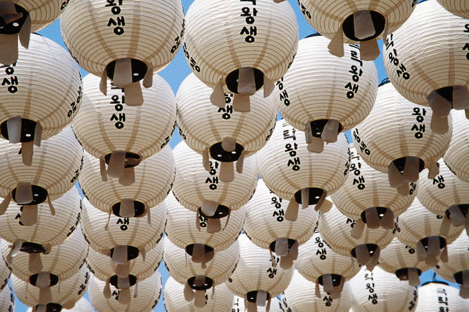 Paper lanterns at Bongeunsa Temple.