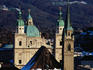 Churches seen from Monschberg Hill.