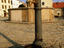 Water pump and fountain in Masarykovo Square in Znojmo, Znojemska Wine Region.