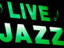 Live Jazz sign on Bourbon Street.