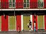 Buildings in Toulouse street in French Quarter.