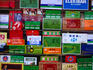 Boxed merchandise for sale in Chinatown.