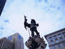 Statue on Place d'Arms.