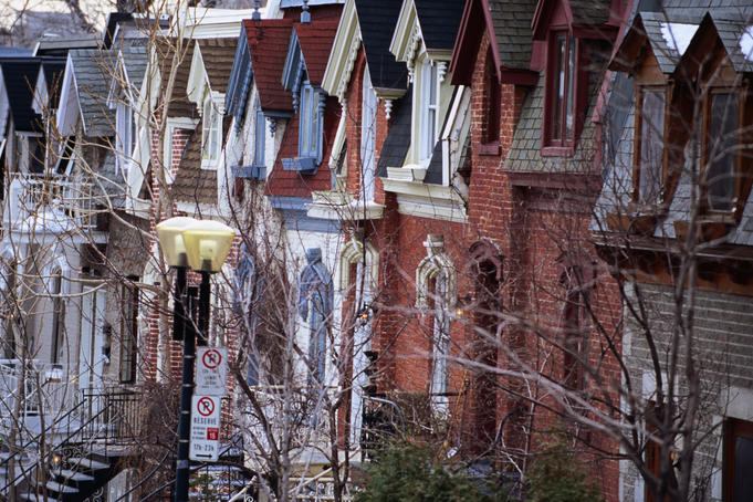 House facades on St Louis Square.