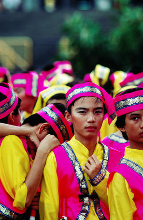 Young male participants in National Day Parade.
