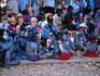 Aboriginal children and elders mixing with tourists on Oenpelli Open Day.