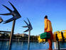 Lifeguard on duty at Cairns Esplanade outdoor pool.