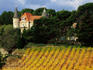 Chateau and vineyards near Minervois.
