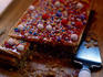 Overhead of Turron de Dona Pepa cake, Lord of the Miracles festival.