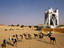Herds of goats, la Paix Monument