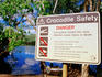 Crocodile sign at Kambolgie billabong.