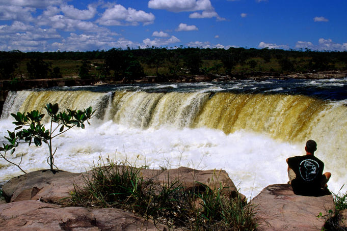 Overhead of Yuruani Falls, Yuruani River.