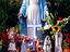 Open-air, makeshift altar on Plaza Altamira.