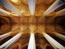 Vault ceiling in 15th-century Frauenkirche (Church of Our Lady).