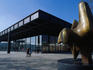 Sculpture outside Neue Nationalgalerie (New National Gallery), Tiergarten.