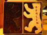 Brushes in shape of Berlin bear emblem at Blindenanstalt Berlin cane/brush shop, Kreuzberg.