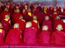 Novice monks at puja, Kopan monastery.