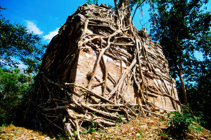 Pre-Angkorian ruins of Sambor Prei Kuk Amlorng Chamibok.