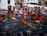 Bathing in the thermal mineral springs near Empros - Kos Island, Dodecanese