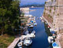 The channel between the Old Fortress and the esplanade - Corfu Town, Corfu Island, Ionian Islands