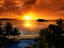 Agana Bay and Alupai Island at sunset.