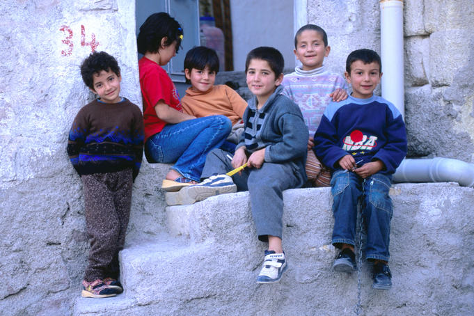 Portrait of local children.